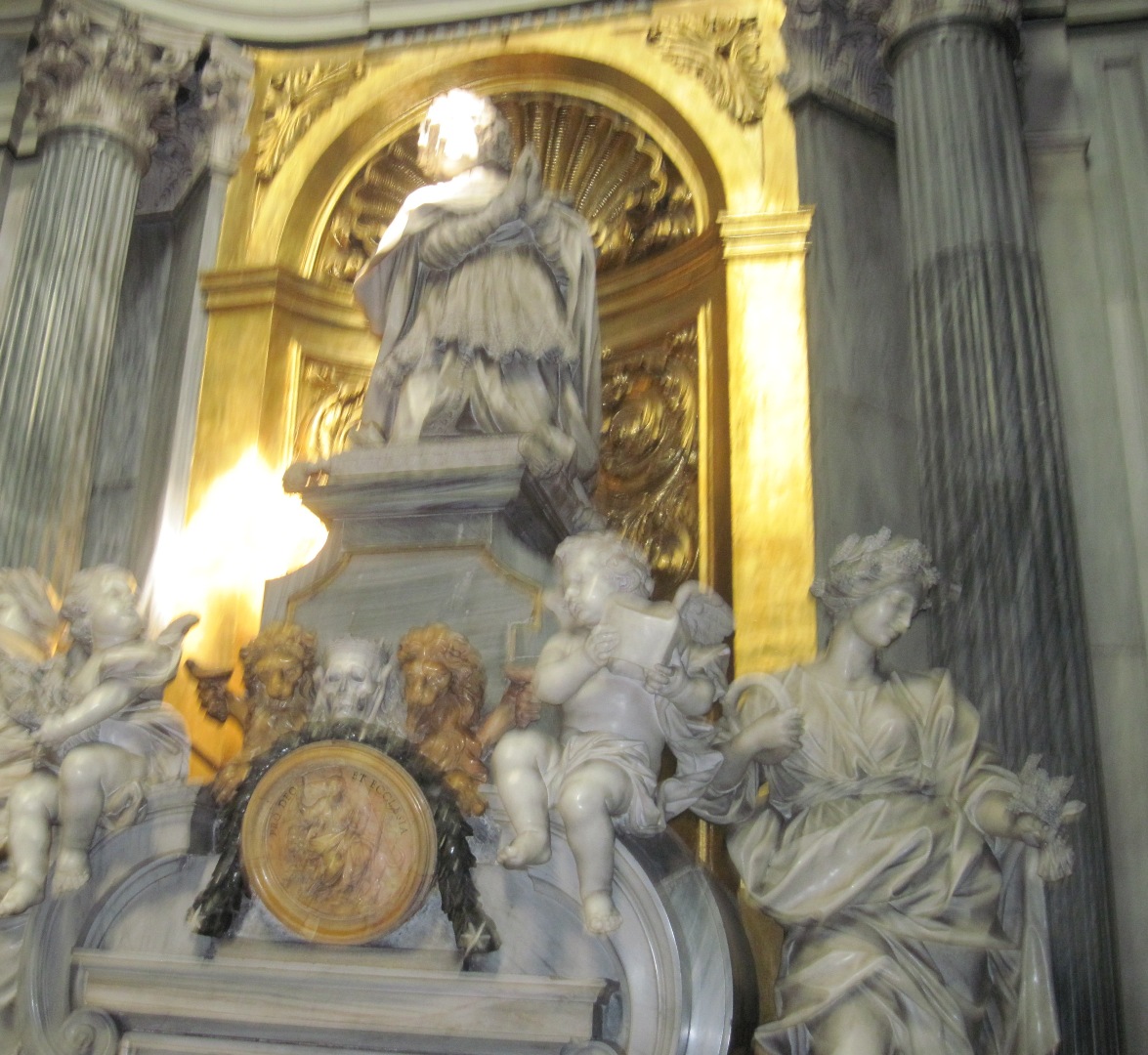 40-Breslavia-Tomba del Cardinale Federico d'Assia Darmstadt con il busto di Ercole Ferrata-1680-1686